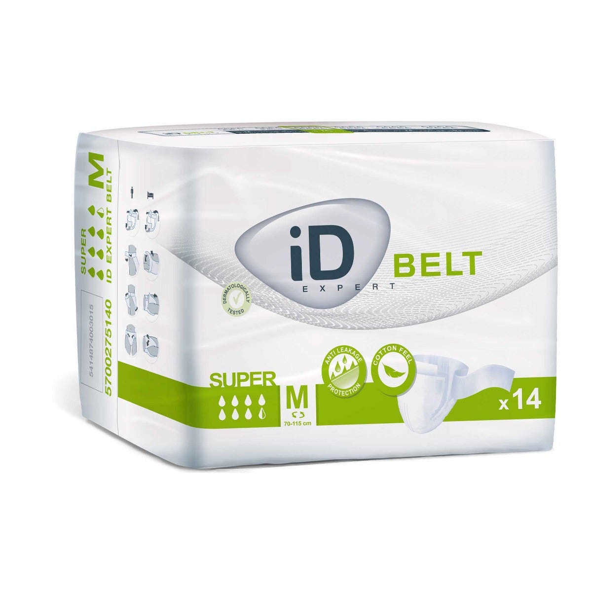 Id Belt Super Pannolone A Mutandina Ad Alta Assorbenza Taglia Media 14 Pezzi-1