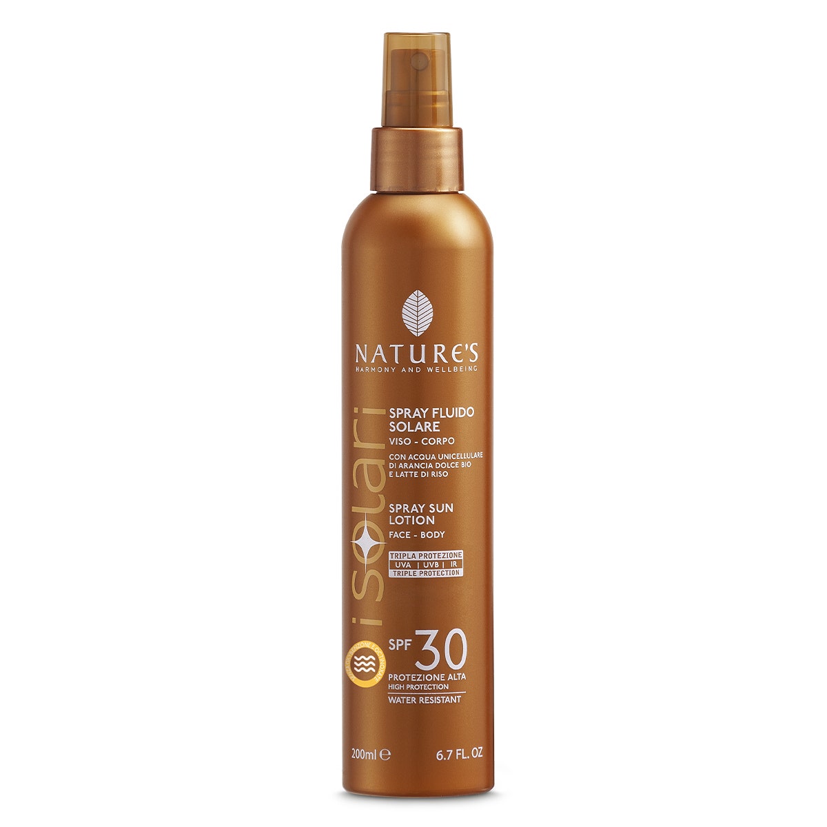 Nature's Solari Spray Fluido Viso/Corpo SPF30 200ml-2