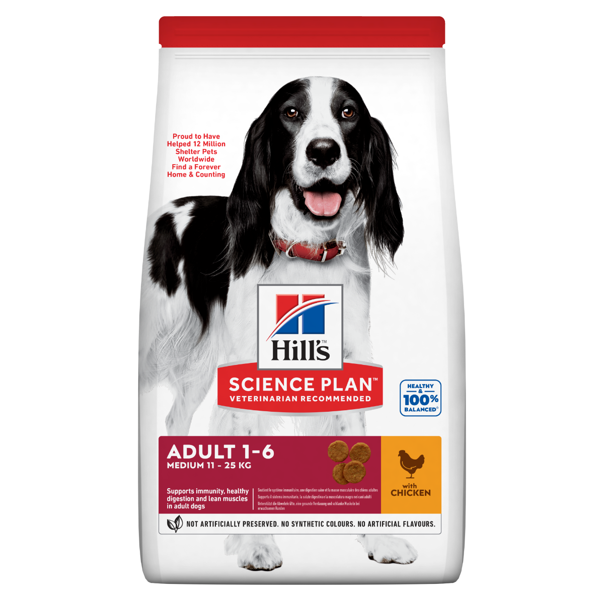 Hill's Science Plan Medium Adult Crocchette con Pollo Per Cani Sacco 14 Kg-8