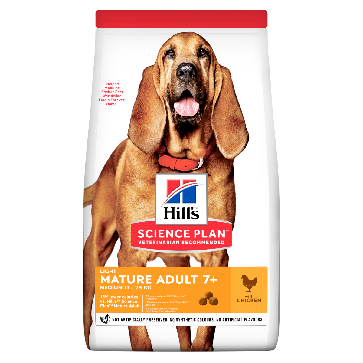 Hill's Science Plan Light Mature Adult Crocchette Con Pollo Per Cani Taglia Media Sacco 14Kg-9
