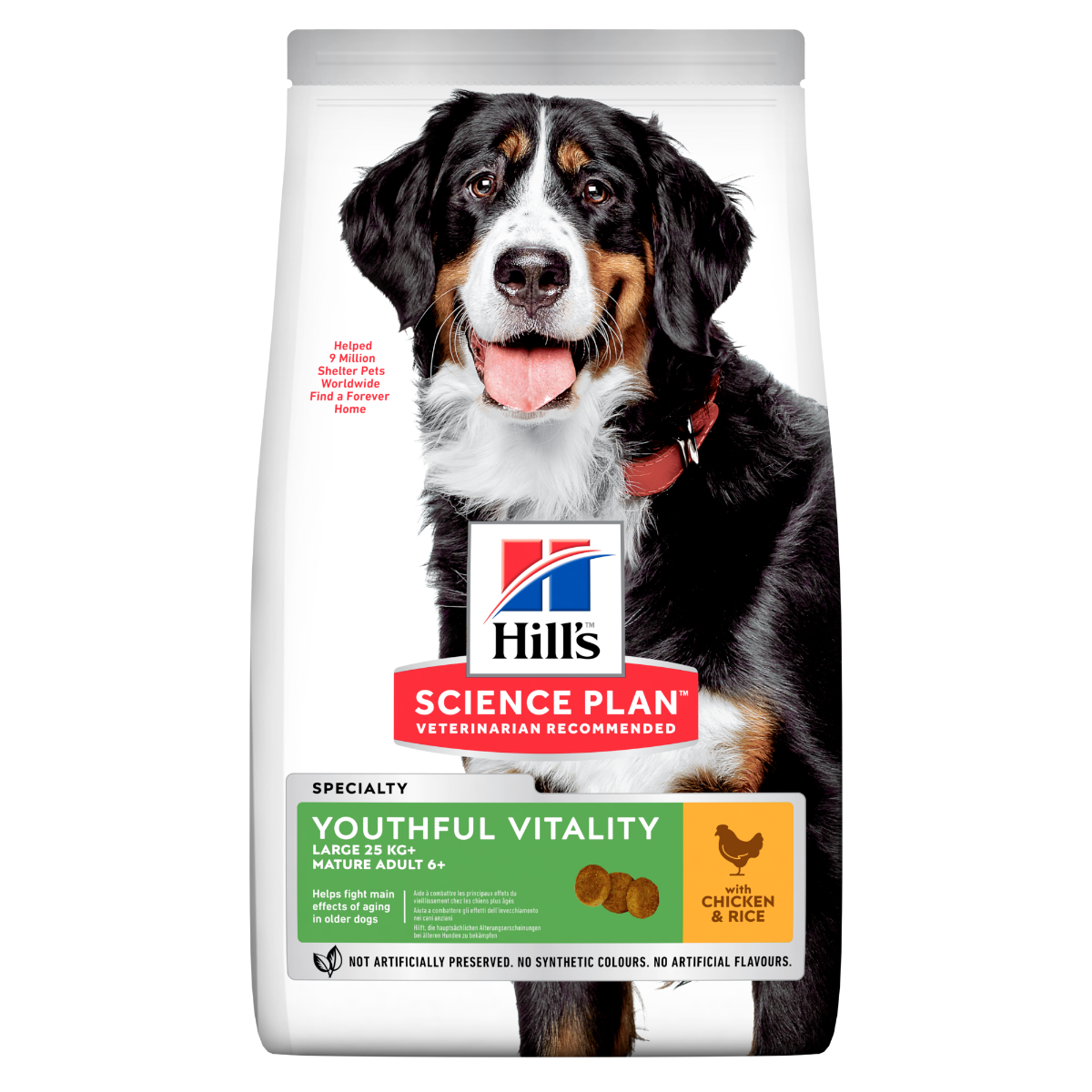 Hill's Science Plan Senior Vitality Mature Adult 6+ Crocchette Con Pollo E Riso Per Cani Taglia Grande 12Kg-10
