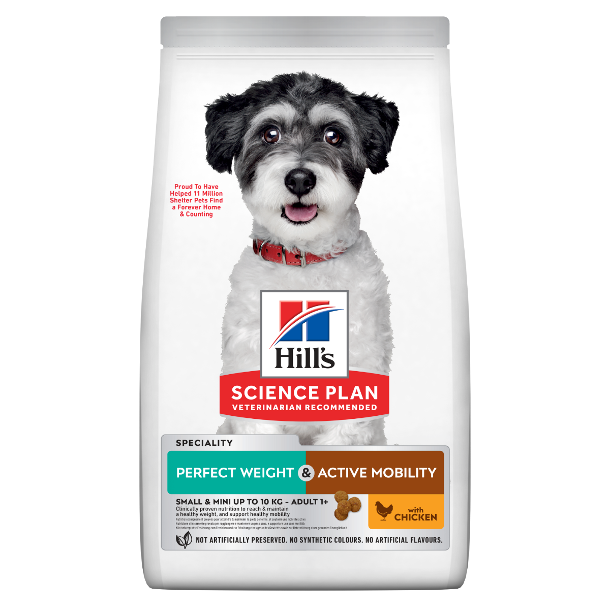 Hill's Science Plan Perfect Weight & Active Mobility Adult Crocchette Con Pollo Per Cani Taglia Piccola Sacco 1,5 kg-10