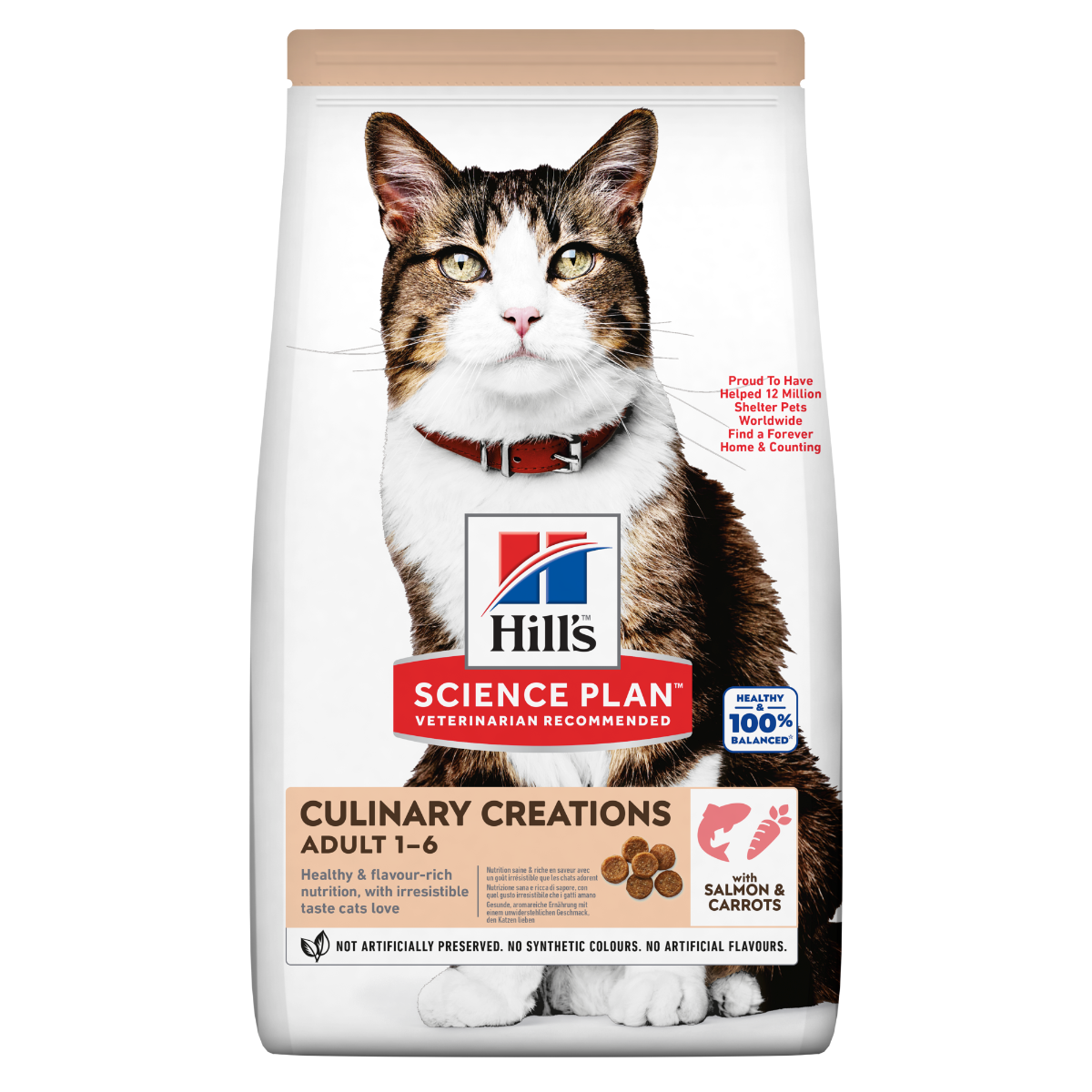 Hill's Science Plan Culinary Creations Medium Adult Crocchette per Gatti con Salmone E Carote 1,5Kg-8