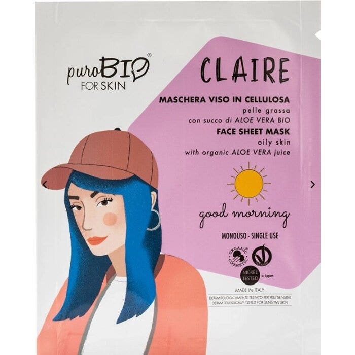 Purobio For Skin Claire Maschera Monouso Viso In Cellulosa Good Morning-1