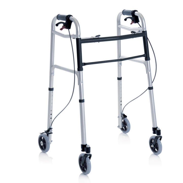 Moretti Mopedia Deambulatore Pieghevole In Alluminio 4 Ruote Cod.RP742-1