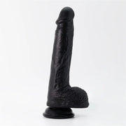 Crushious Dildo Invitiktus 8 In Silicone Liquido Colore Nero-1