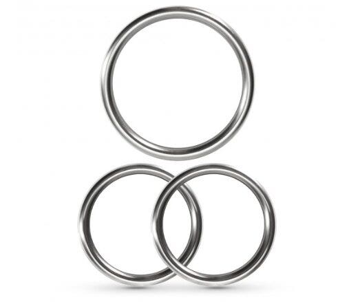 Crushious Metaleros Set Di 3 Cockring in Metallo-1