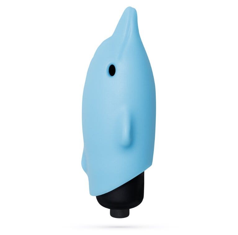 Crushious O-Pet Vibratore Tascabile Delfino Con Palla A 10 Vibrazioni Blu-1