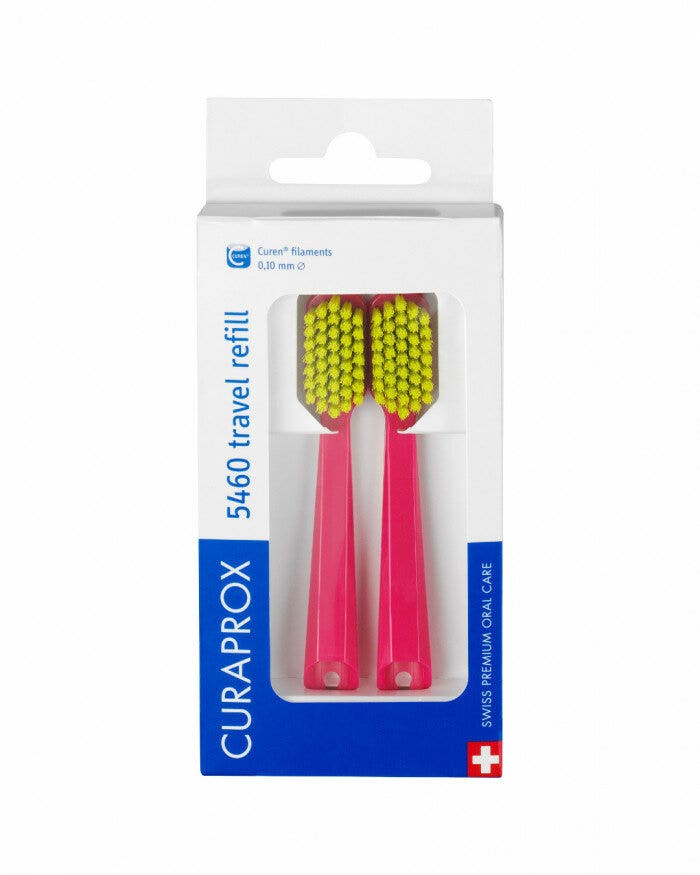 Curaprox CS5460 Testine di Ricambio Spazzolino da Viaggio 2 Pezzi-1