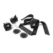 Crushious Set Di Pizzo Nero Lace Me Up-1