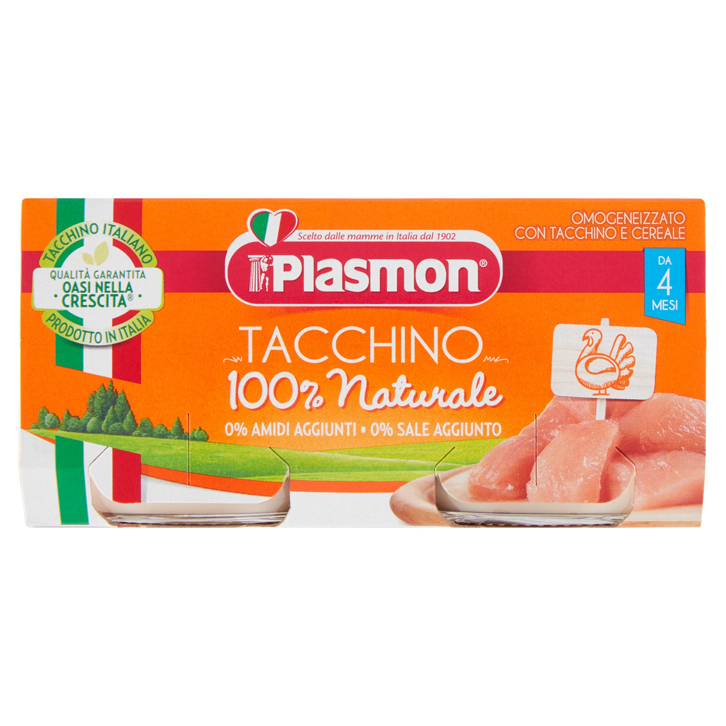 Plasmon Omogeneizzato Tacchino 2x80g  - 1