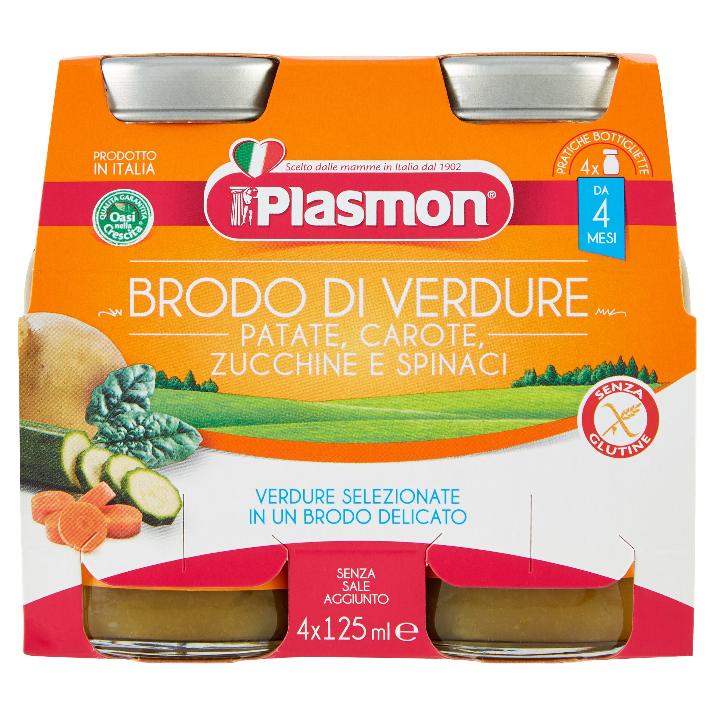 Plasmon Brodo di Verdure Liquido 4x125ml  - 3