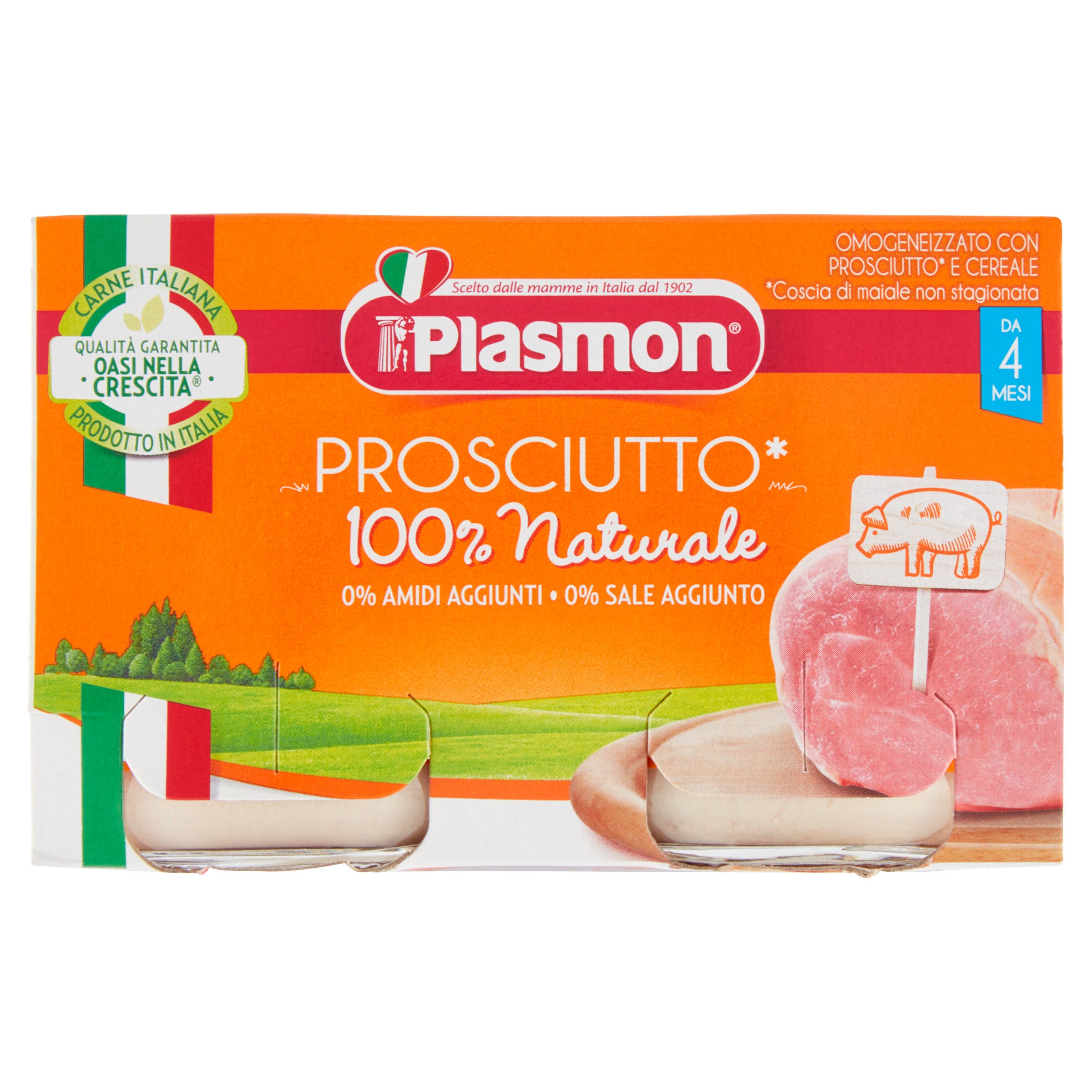 Plasmon Omogeneizzato Prosciutto Cotto 2x120g  - 3