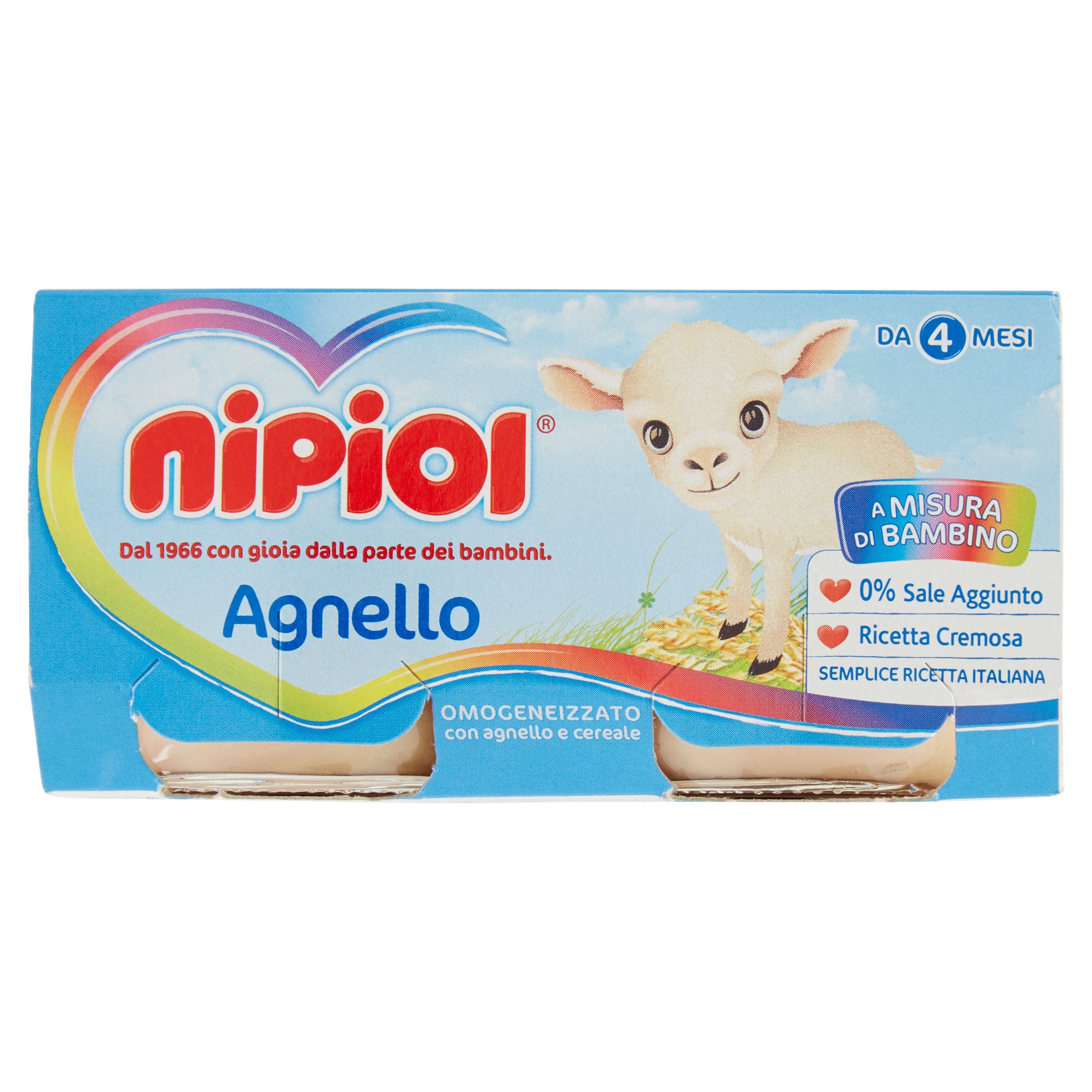 Nipiol Omogeneizzato Agnello 2x80g  - 2
