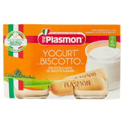 Plasmon Omogeneizzato Yogurt Biscotto 6M+ 2x120g  - 2