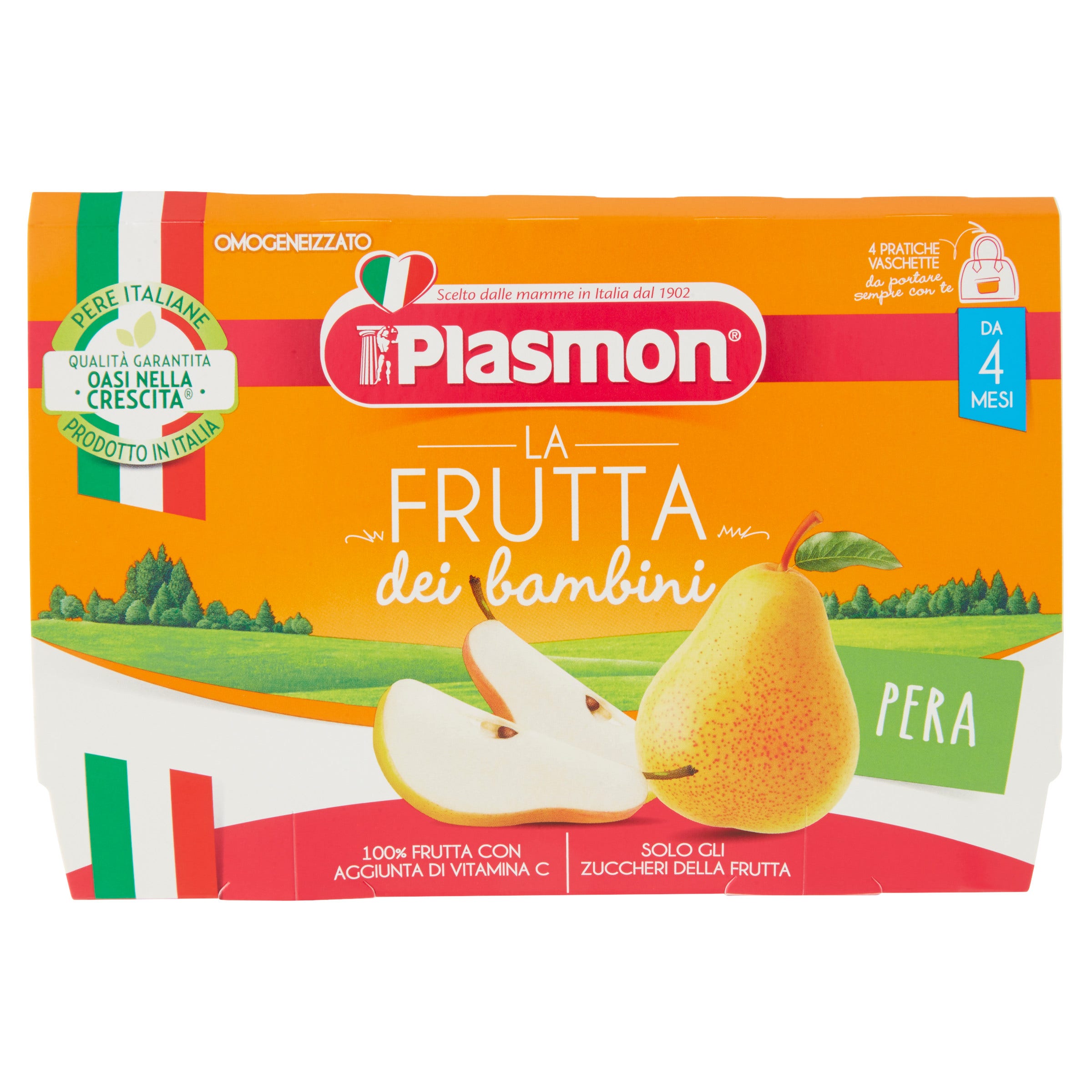 Plasmon Sapori di Natura Omogeneizzato Pera 4x100g  - 2