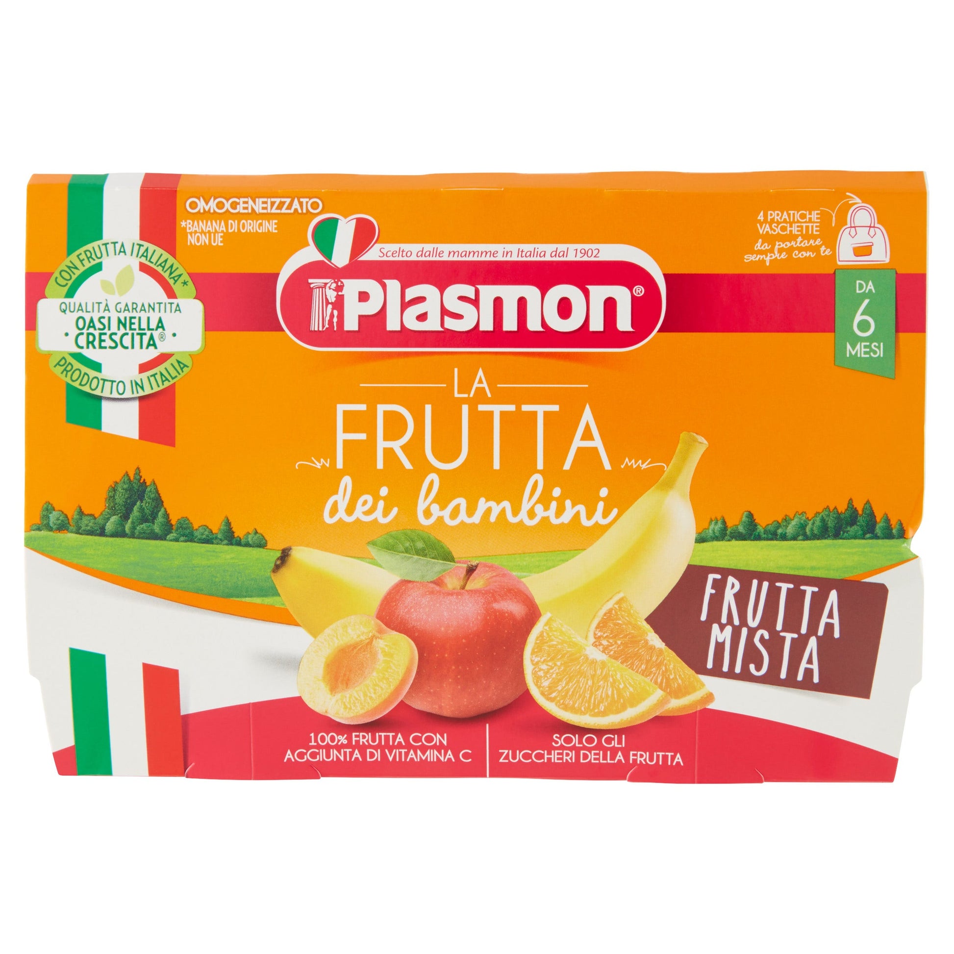 Plasmon Sapori Di Natura Omogeneizzato Frutta Mista 4x100g 6Mesi+  - 2