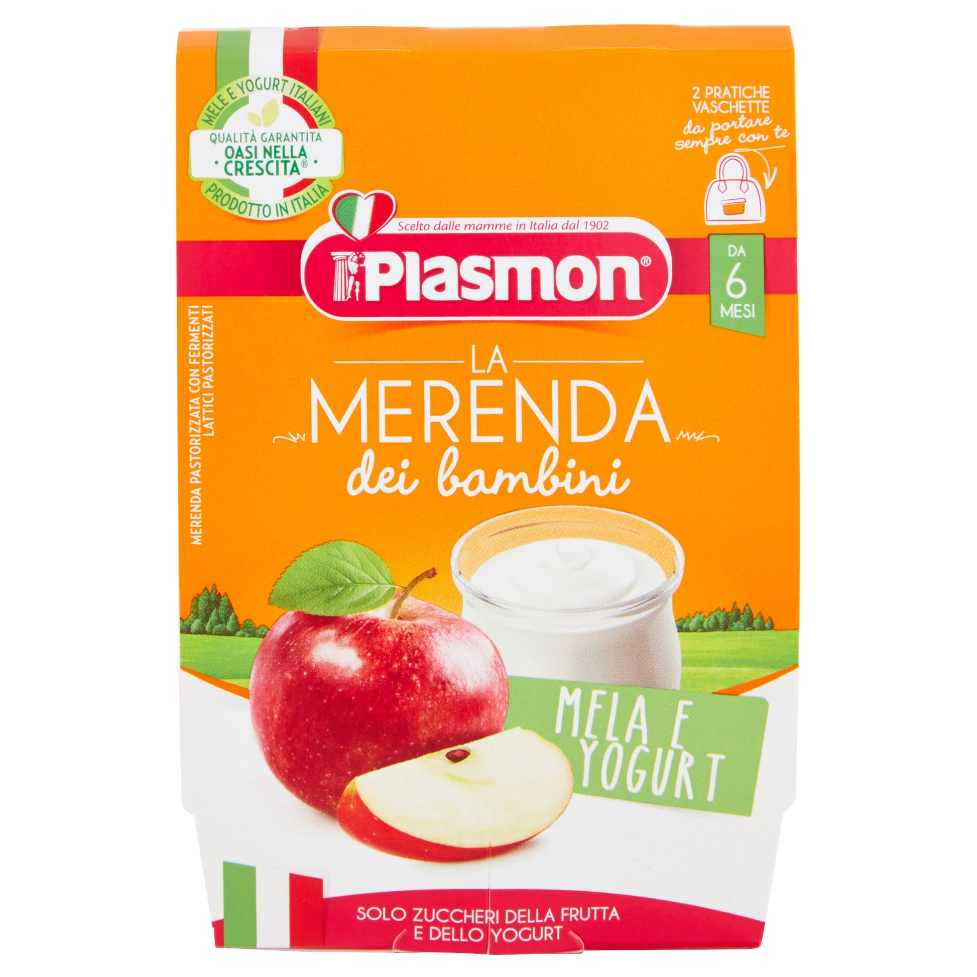 Plasmon Merenda Mela Yogurt 6m+ 2x120g  - 2