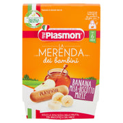 Plasmon Banana Mela Biscotto Miele 2x120g      - 2