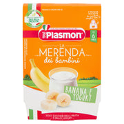 Plasmon La Merenda Dei Bambini Banana Yogurt 2x120g  - 1