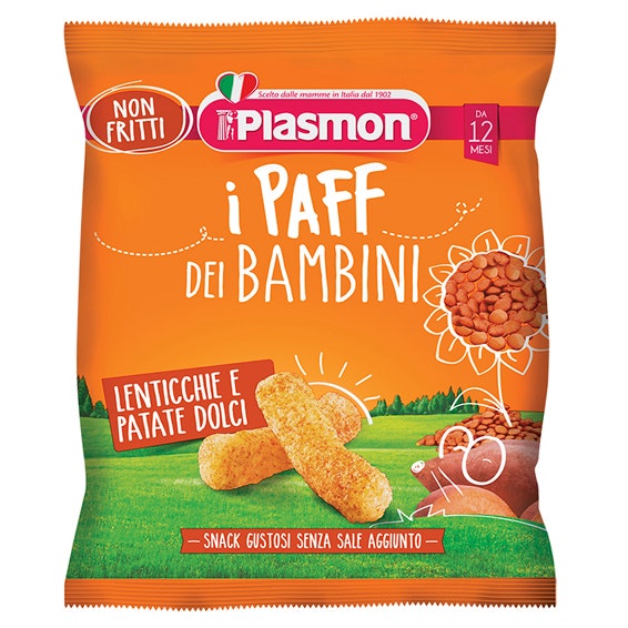 Plasmon Paff Dei Bambini Lenticchie E patate Dolci 15g  - 2