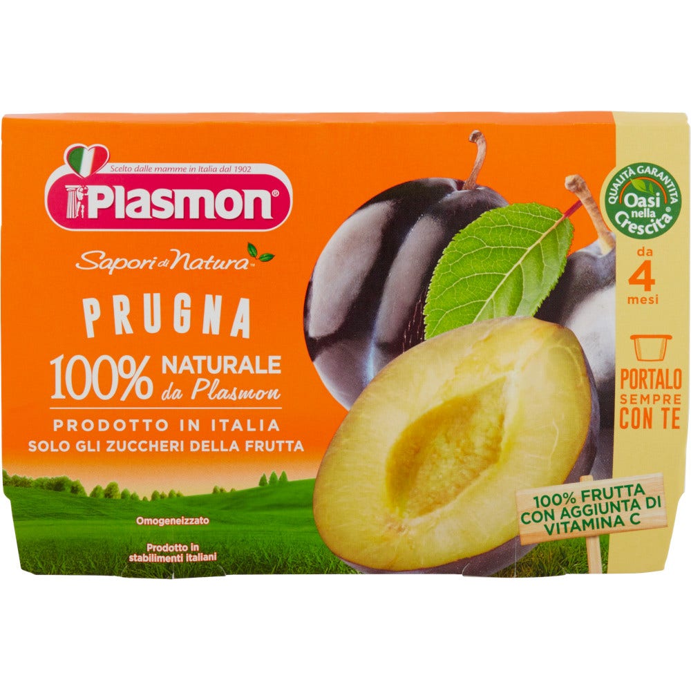 Plasmon Sapori Di Natura Omogeneizzato Prugna 4x100g 4Mesi+  - 2