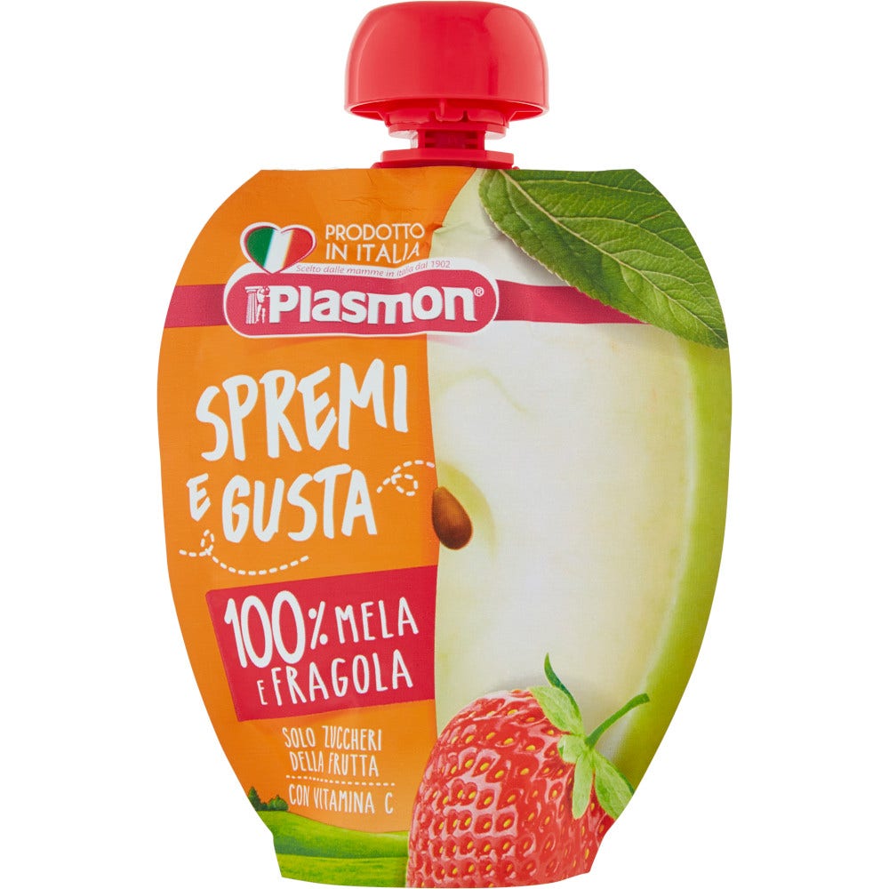 Plasmon Spremi E Gusta Mela Fragola 100ml  - 2