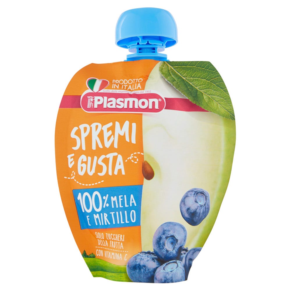 Plasmon Spremi e Gusta Mela Mirtillo 100ml  - 2