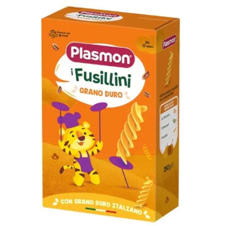 Plasmon Pasta Fusillini Grano Duro 250g 12Mesi+-2