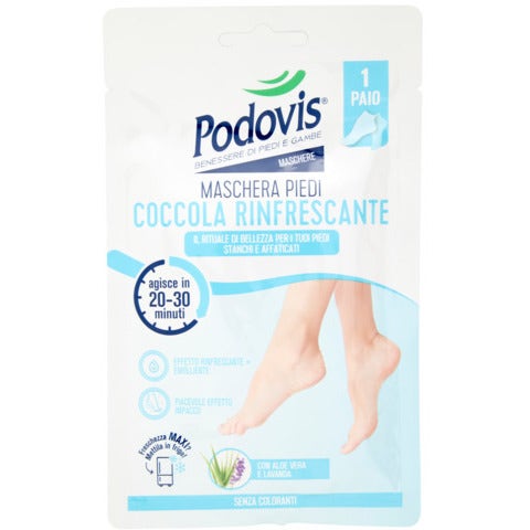 Podovis Maschera Piedi Coccola Rinfrescante 1 Paio-1