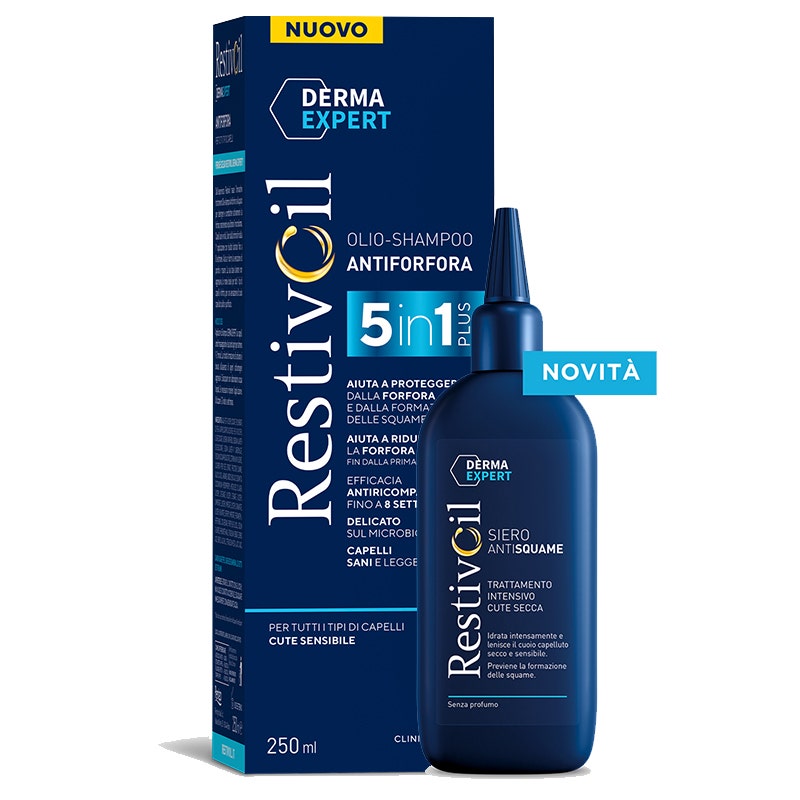 Restivoil Derma Expert Sistema Antiforfora Shampoo 250ml + Siero 150ml-1