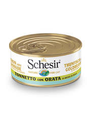 Schesir Tonnetto Con Orata In Brodo Di Pesce Lattina Cibo Umido Gatto Adulto 70g-2
