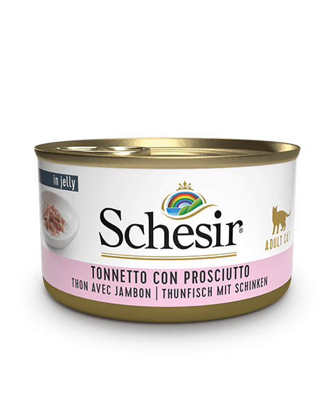 Schesir Tonnetto Con Prosciutto Lattina Cibo Umido Gatto Adulto 85 g-2