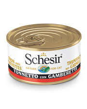 Schesir Tonnetto Con Gamberetti Lattina Cibo Umido Gatto Adulto 85 g-2