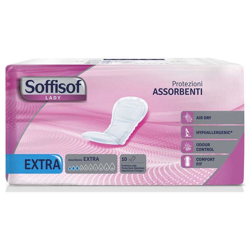Soffisof Lady Pannolone Per Incontinenza Sagomato Extra 10 Pezzi -1