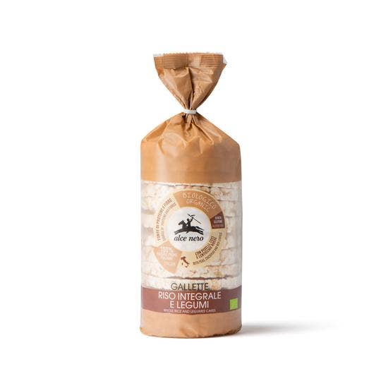 Alce Nero Gallette Di Riso Integrale E Legumi Bio 100g  - 2