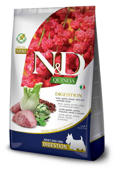 Farmina N&D Quinoa E Agnello Digestion Cani Taglia Mini Sacco 2,5Kg-3