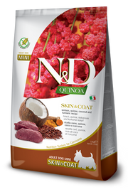 Farmina N&D Skin&Coat Quinoa Cervo Cocco E Curcuma Per Cani Adulti Taglia Mini Sacco 2,5kg-1