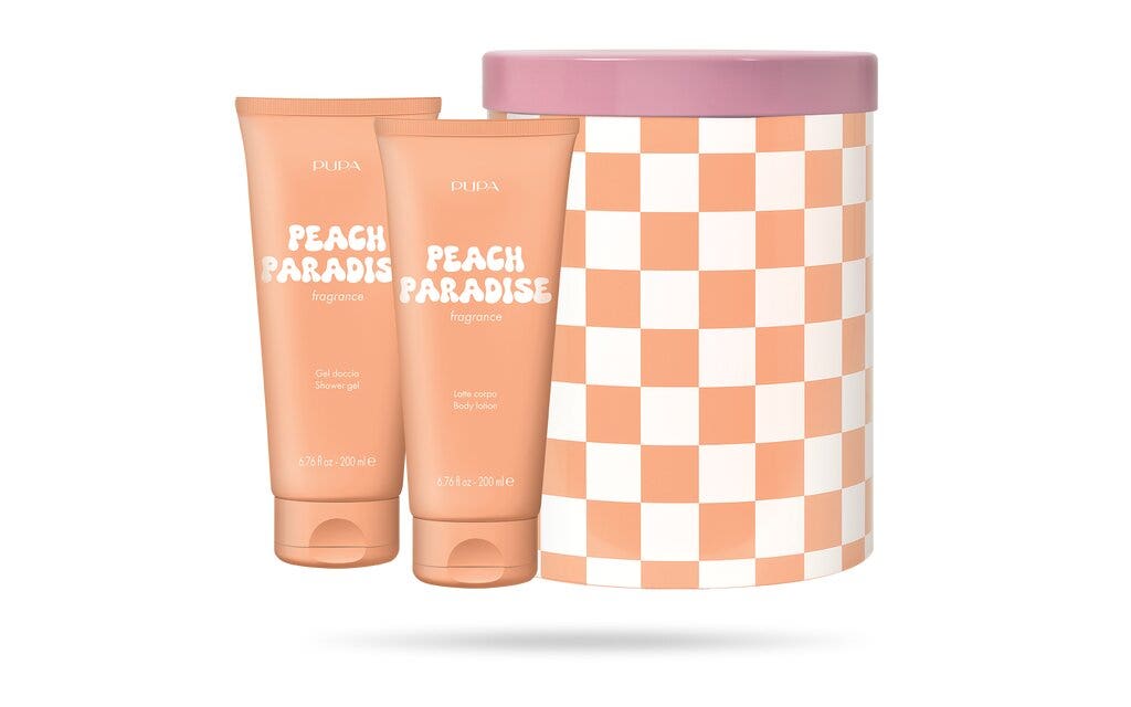 Pupa Happy Box Kit Peach Paradise Gel Doccia 200ml+ Latte Corpo 200ml-1