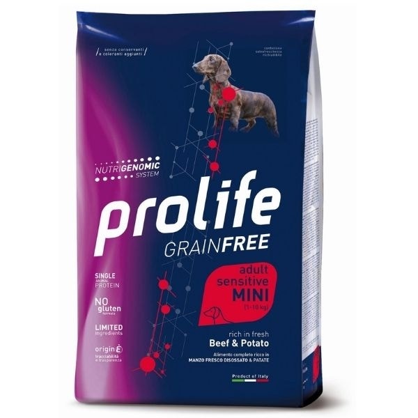 Prolife Grain Free Adult Sensitive Beef & Potato Cibo Secco Per Cani Taglia Piccola Sacco 7Kg-2