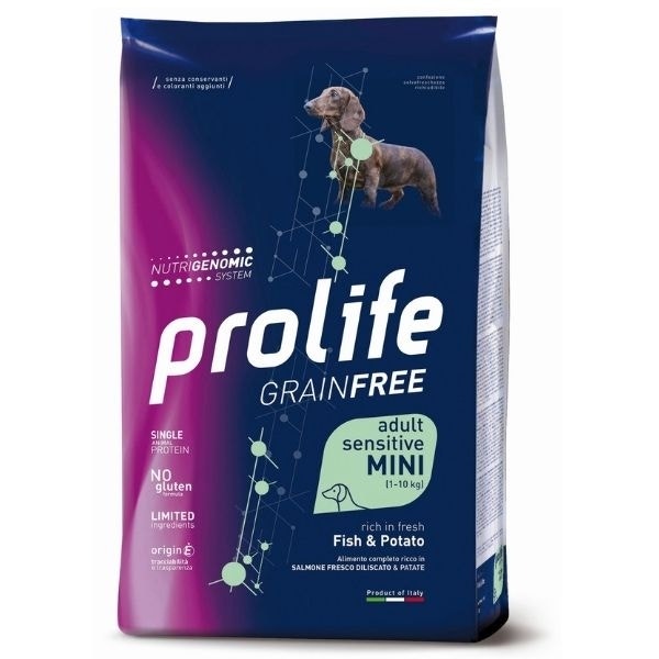 Prolife Grain Free Adult Sensitive Fish & Potato Cibo Secco Per Cani Taglia Piccola Sacco 7 Kg-2