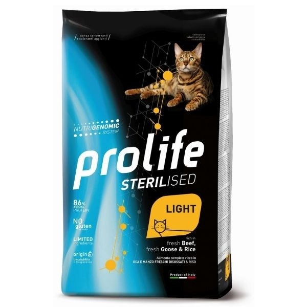 Prolife Sterilised Oca E Manzo Freschi Disossati E Riso Cibo Secco Per Gatti Adulti Sacco 7kg-2