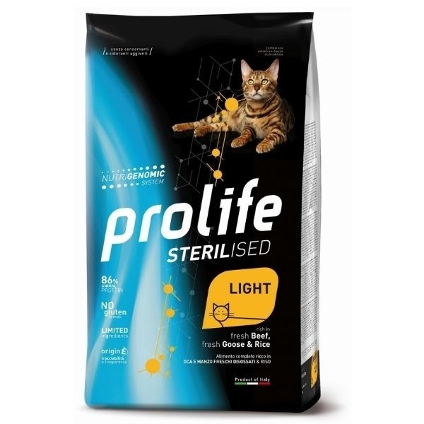 Prolife Sterilised Manzo Fresco Disossato E Riso Cibo Secco Per Gatti Maturi Sacco 7kg-2