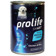 Prolife Smart Pollo Fresco Con Riso Cibo Umido Per Cuccioli Taglia Media/Grande Lattina 400g-2