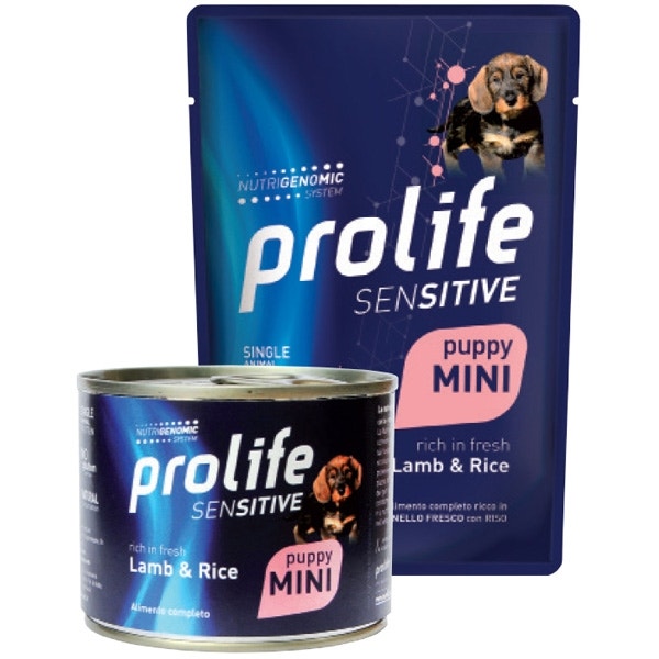 Prolife Sensitive Agnello Fresco Con Riso Cibo Umido Per Cuccioli Taglia Piccola Bustina 100g-2