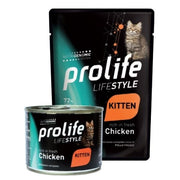 Prolife Life Style Pollo Fresco Cibo Umido Per Gattini Bustina 85g-2