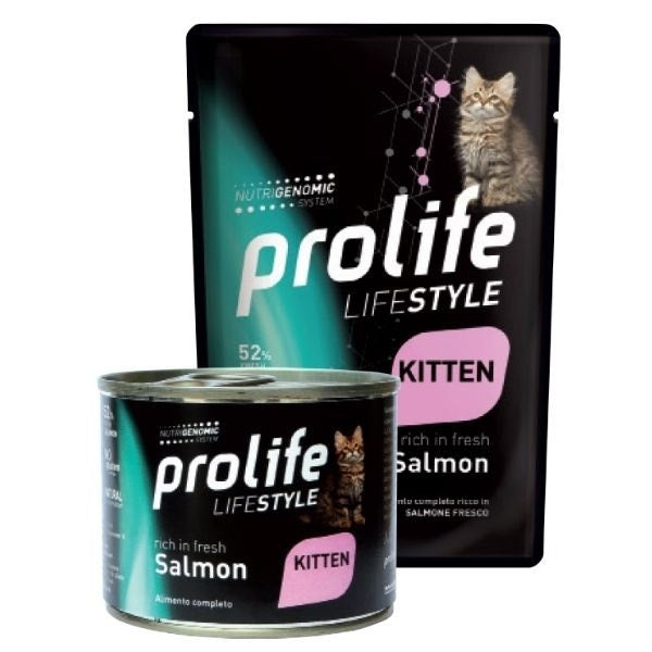 Prolife Life Style Salmone Fresco Cibo Umido Per Gattini Bustina 85g-2