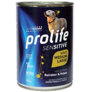 Prolife Sensitive Renne Con Patate Cibo Umido Per Cani Adulti Taglia Media/Grande Lattina 400g-2