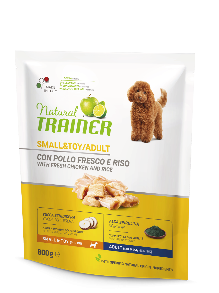Natural Trainer Crocchette Pollo/Riso Per Cani Adulti Di Taglia Piccola 800g-3