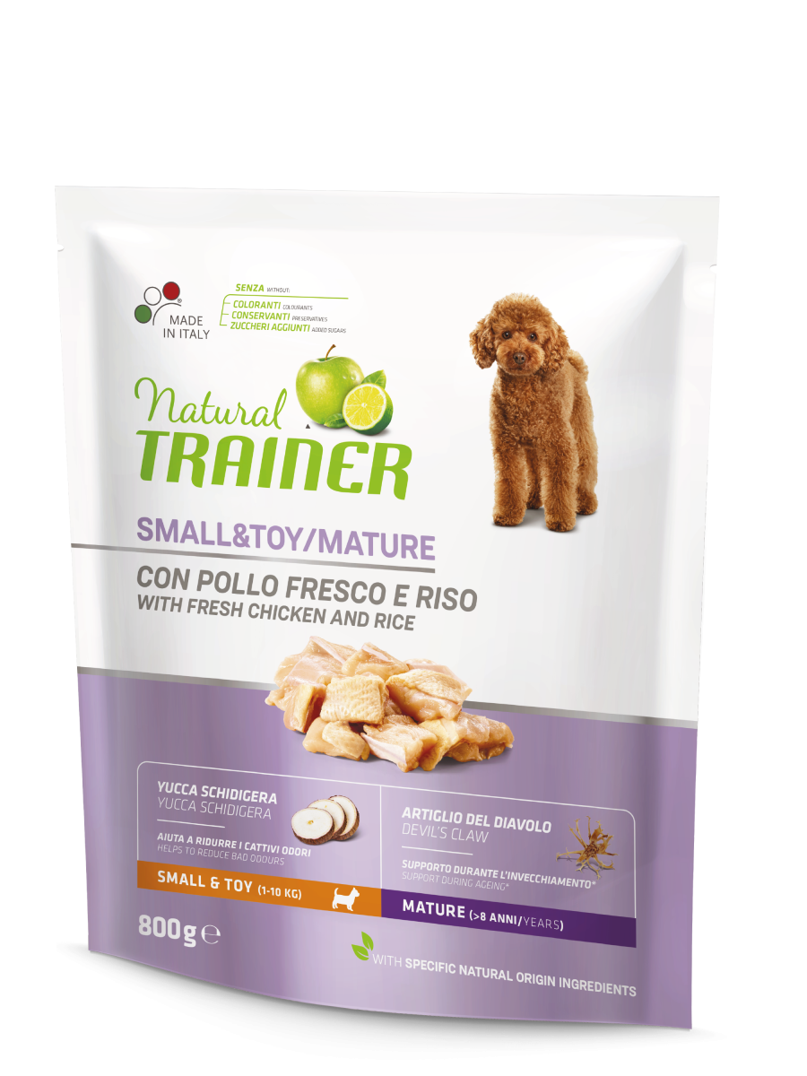 Natural Trainer Crocchette Pollo Fresco Per Cani Adulti Taglia Piccola Sacco 800g-3